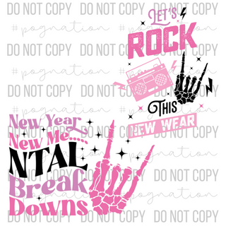 Rock The New Year Decal Pair