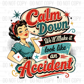 Calm Down Decal