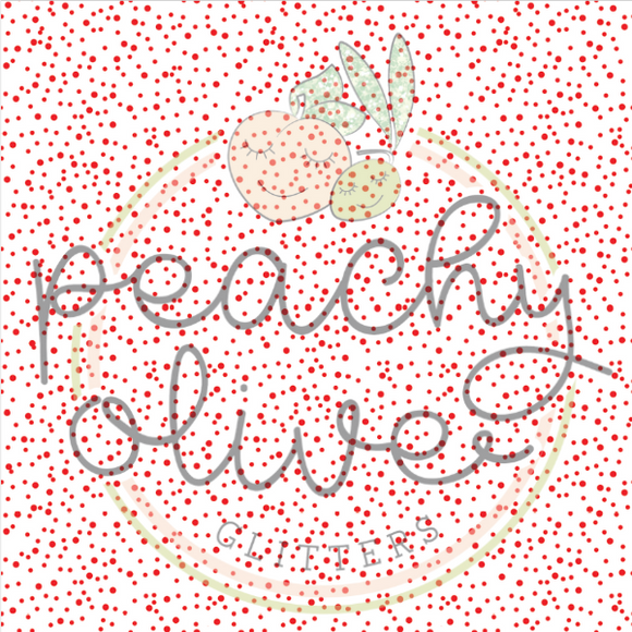 Sweet Christmas Red Polka Dots Vinyl