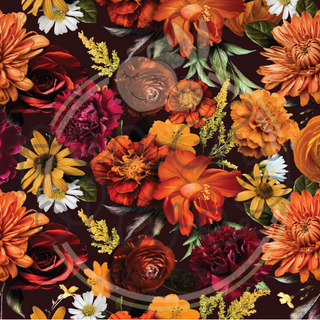 Autumn Realistic Floral Vinyl