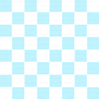 Baby Blue Checkered Vinyl