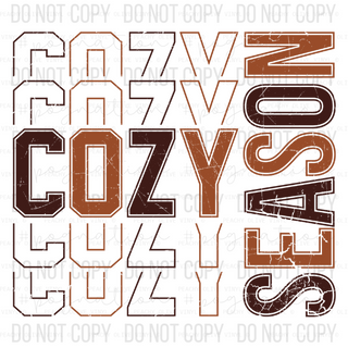 Destressed Cozy Season Decal