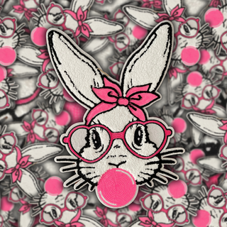 Easter Bunny Bubble Chenille Patch