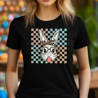 Easter Checkered Bunny DTF