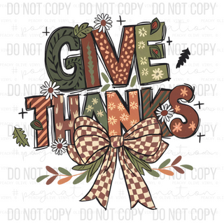 Give Thanks Decal