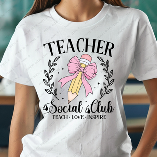 Teacher Social Club -DTF Transfer