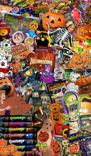 Character Halloween Collage Vinyl