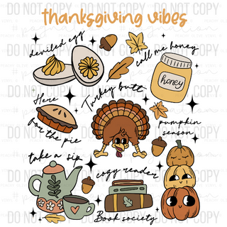 Thanksgiving Vibes Decal