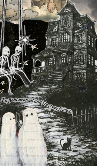 Dark Halloween Collage Vinyl