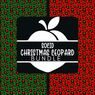 Christmas Leopard Solids Vinyl