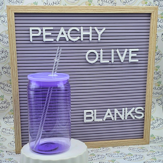 16oz Colored Acrylic Plastic blank