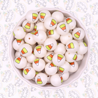 Solid Gumball Bead Set - #29 Candy Corn