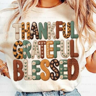 Thankful Grateful Yarn DTF