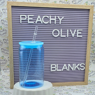 16oz Colored Acrylic Plastic blank