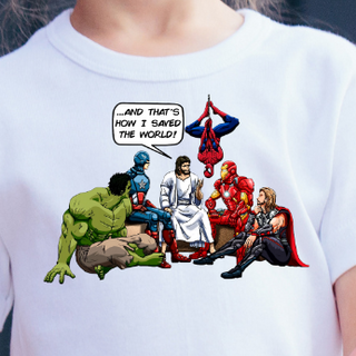 Saved The World -DTF Transfer