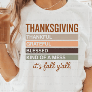 Thankful Mess -DTF Transfer