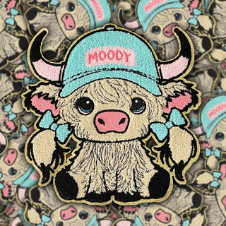 Moody Moo Cow - Chenille Patch