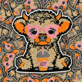 Coffee Cow - Chenille Patch