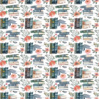 Floral Cottagecore Books Vinyl