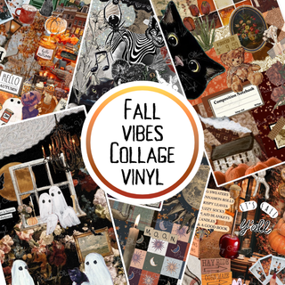 Fall Vibes Collage Vinyl