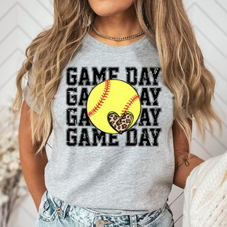 Gameday Softball Heart -DTF Transfer