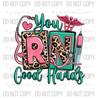 You RN Good Hands Decal