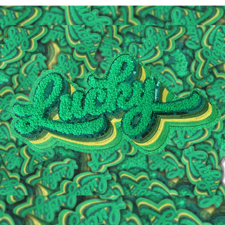 Green Lucky - Chenille Patch