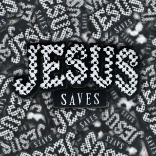 Jesus Saves - Chenille Patch