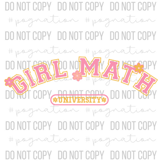 Girl Math Decal