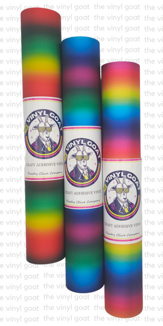 Vinyl Goat- Glitter Rainbow Vinyl Rolls