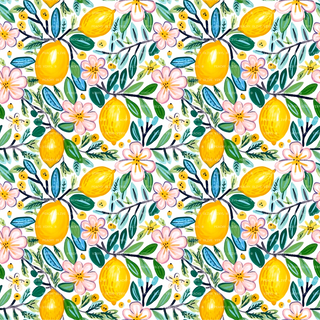 Floral Lemons Vinyl