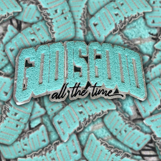 God Is Good - Silver - Chenille Patch