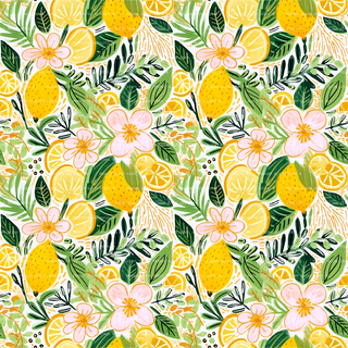 Floral Lemons Vinyl