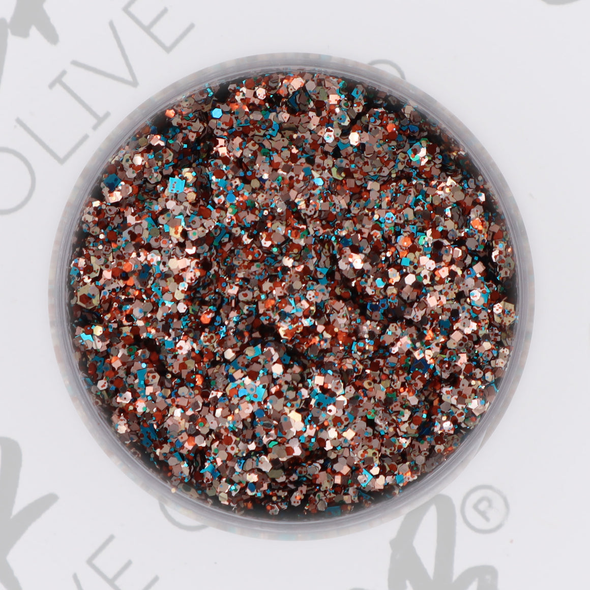 All Glitter Peachy Olive Glitters