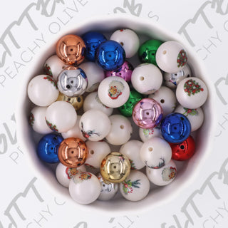 Christmas Balls Gumball Beads - 75