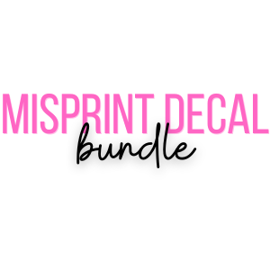 Misprint Decal Bundle- Save Money!