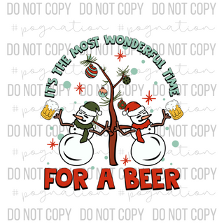 Most Wonderful Time for A Beer Decal
