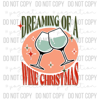 Wine Christmas Decal