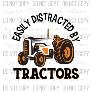 Distracted By Tractors Decal