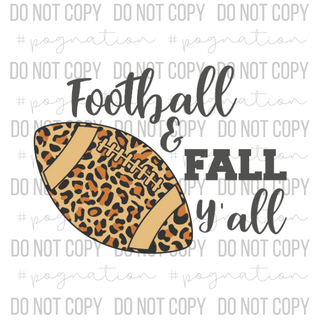 Football and Fall Y'all Decal