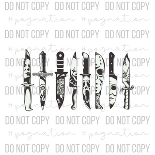 Halloween Knives Decal