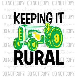 Keeping It Rural Decal