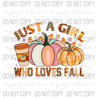 Just a Girl Who Loves Fall Decal