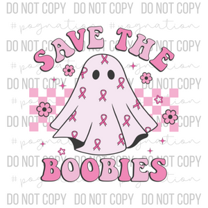 Save The Boobies Decal