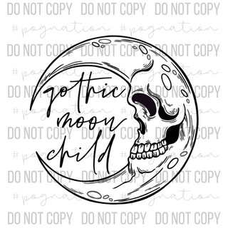 Gothic Moon Child Decal