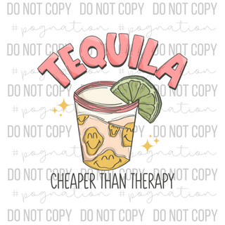 Tequila Cheaper Than Therapy Decal