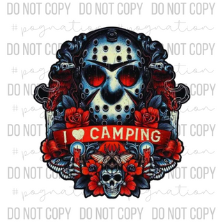 I <3 Camping Decal