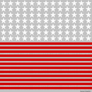 Stars and Stripes Element Decal Sheet