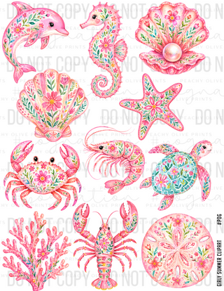 Girly Summer Decal Sheet