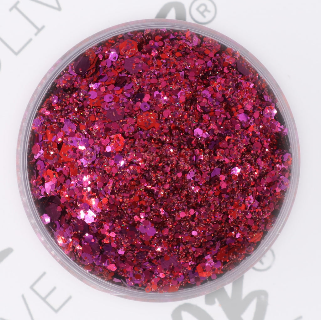 Madam Magenta - Custom Mix – Peachy Olive Glitters